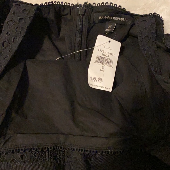 NWT lace eyelet wide leg Capri jumpsuit Size Tall 6 - Picture 2 of 6